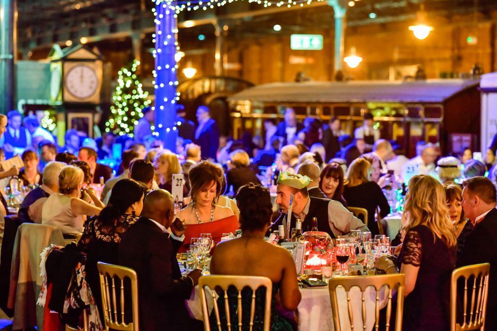 Christmas party at the National Railway Museum
